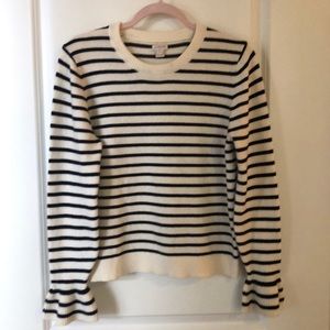 J.Crew crewneck striped sweater